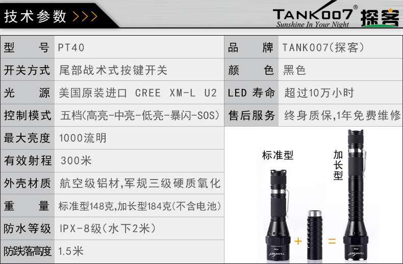 手電PT10，為戰(zhàn)術(shù)而生